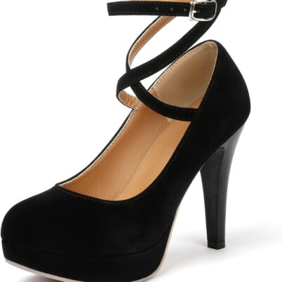 Fashion Vintage Women Small Bowtie Platform Pumps Ladies Sexy High Heeled Shoes